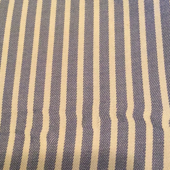 Emanuel Ungaro Blue & White Striped Silk Shirt - Picture 5 of 8